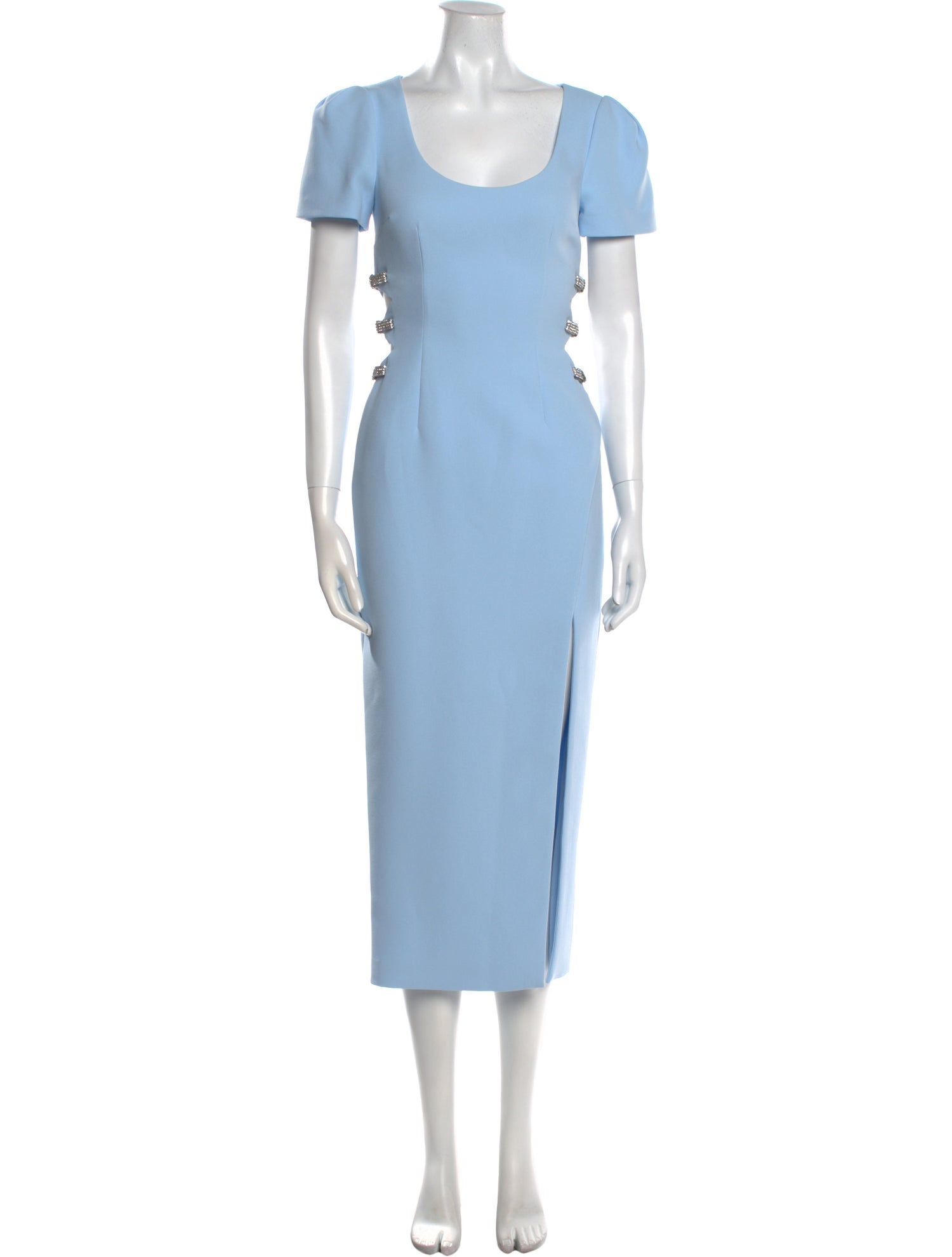 Self-Portrait Scoop Neck Long Dress