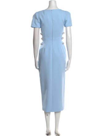 Self-Portrait Scoop Neck Long Dress