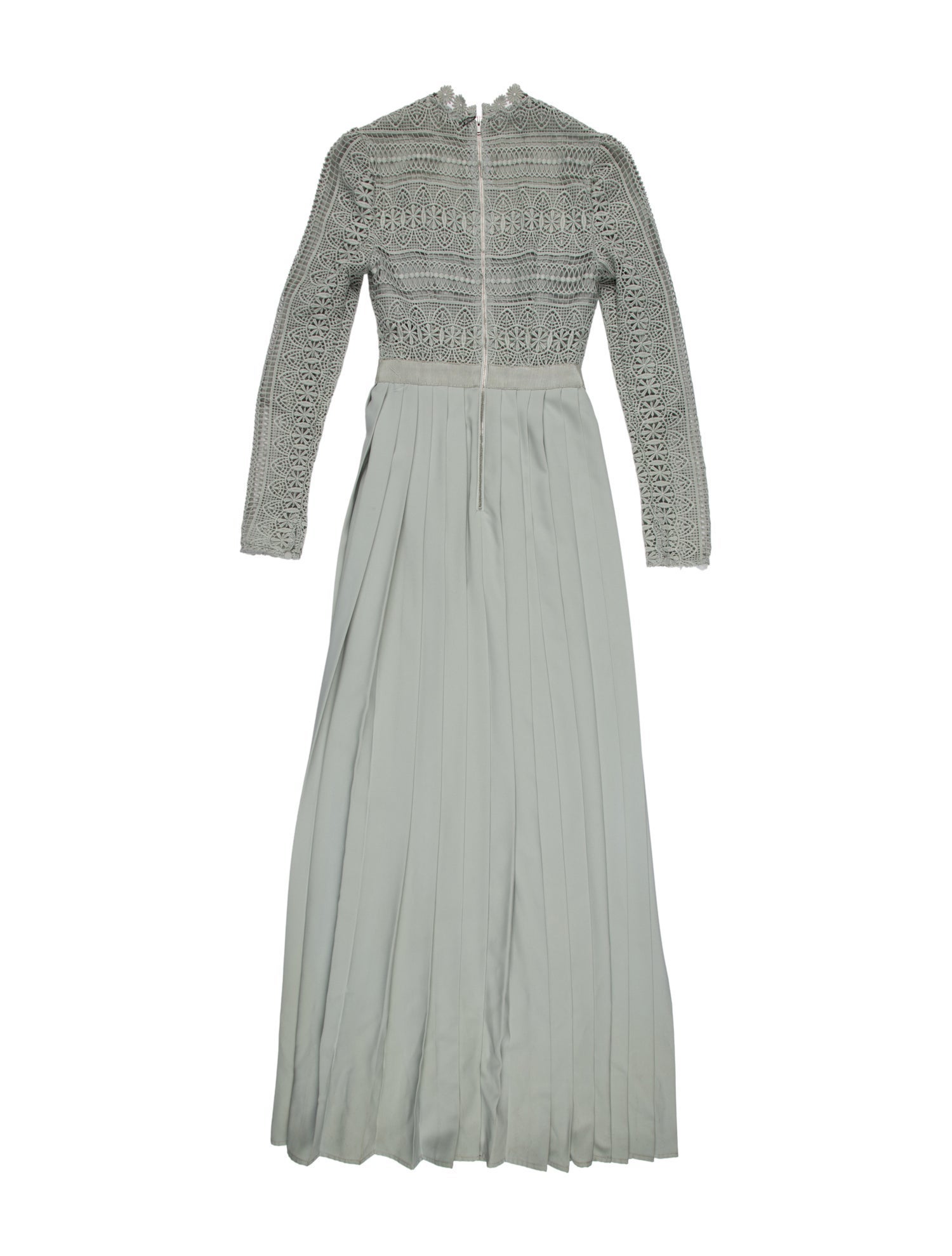 Self-Portrait Mock Neck Long Dress