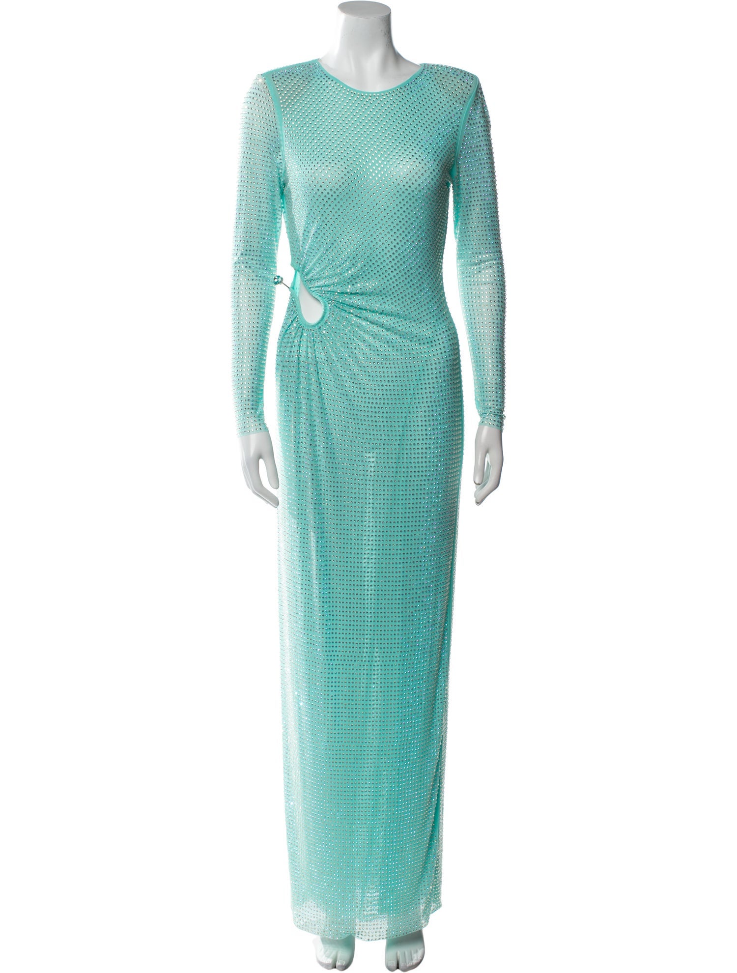 Self-Portrait Crew Neck Long Dress