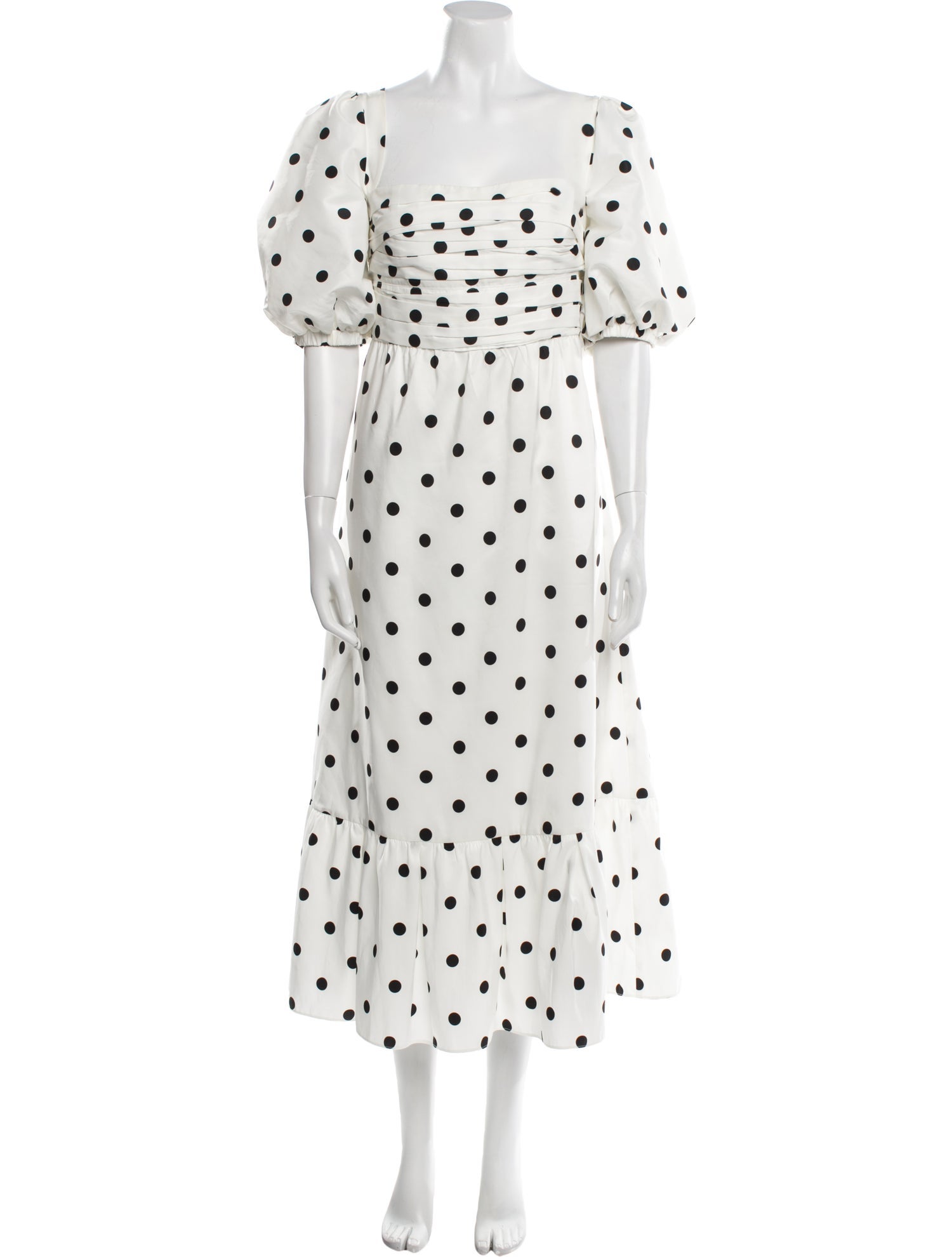 Self-Portrait Polka Dot Print Long Dress