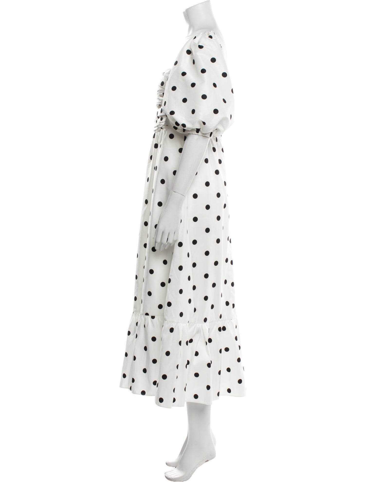 Self-Portrait Polka Dot Print Long Dress