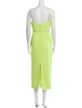 Self-Portrait V-Neck Long Dress