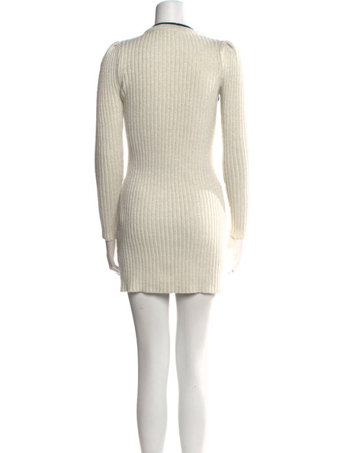 Self-Portrait Crew Neck Mini Dress