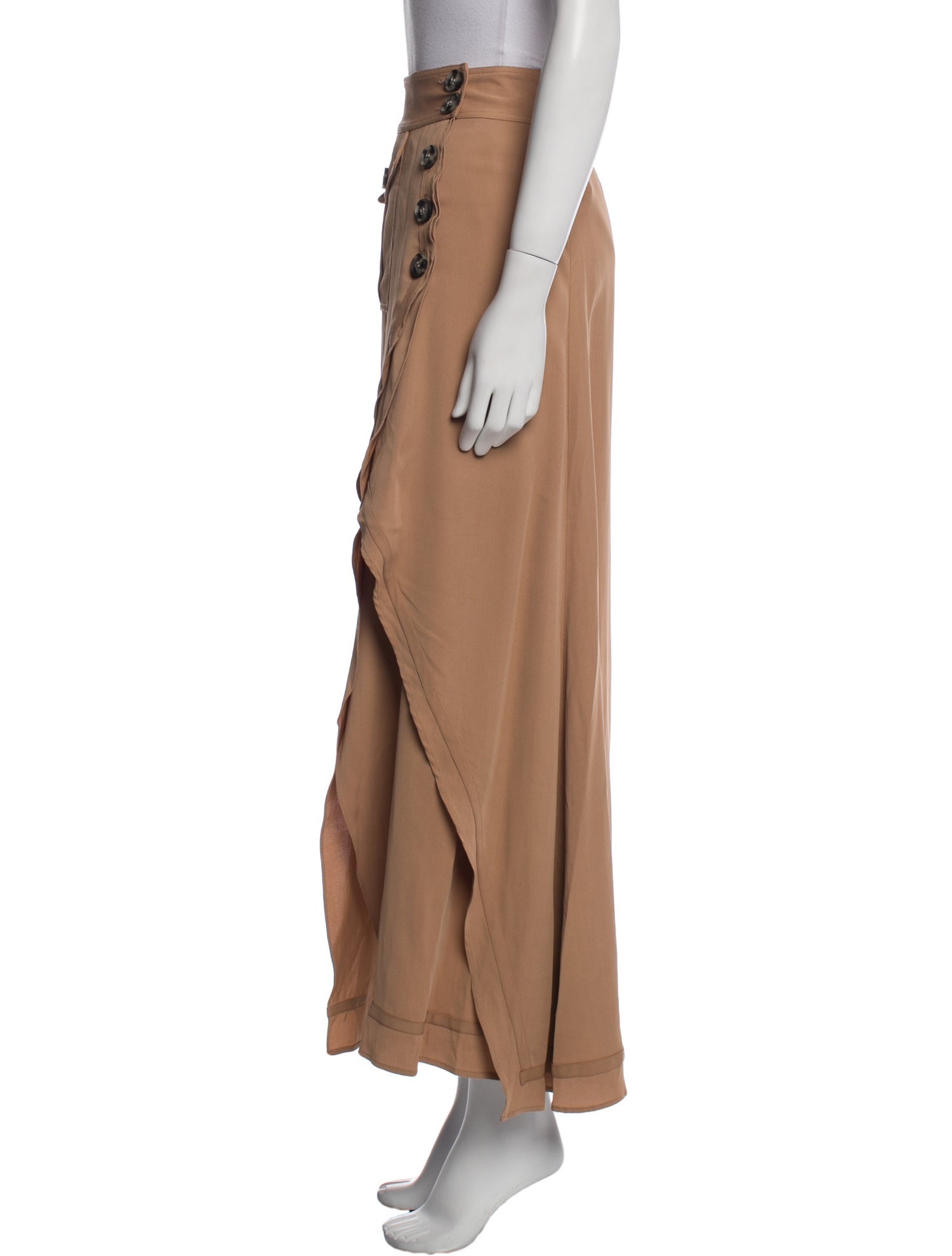 Self-Portrait Ruffle Embellishment Midi Length Skirt