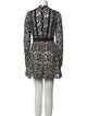 Self-Portrait Lace Pattern Mini Dress