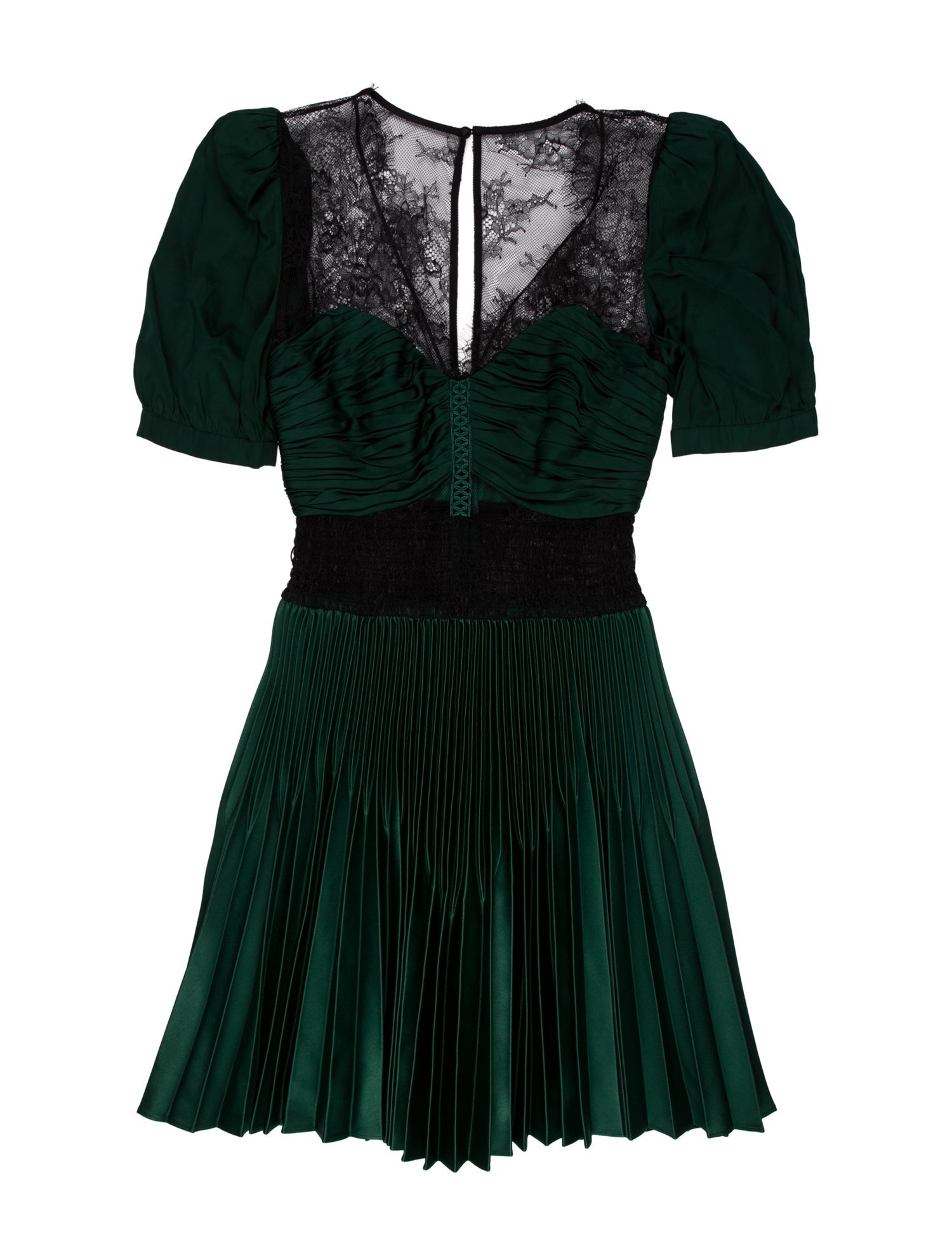 Self-Portrait Bateau Neckline Mini Dress