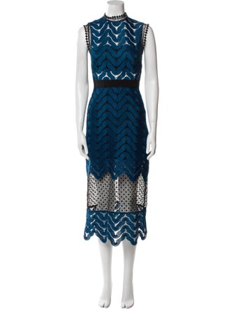 Self-Portrait Lace Midi Length Dress