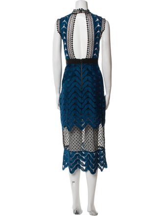 Self-Portrait Lace Midi Length Dress