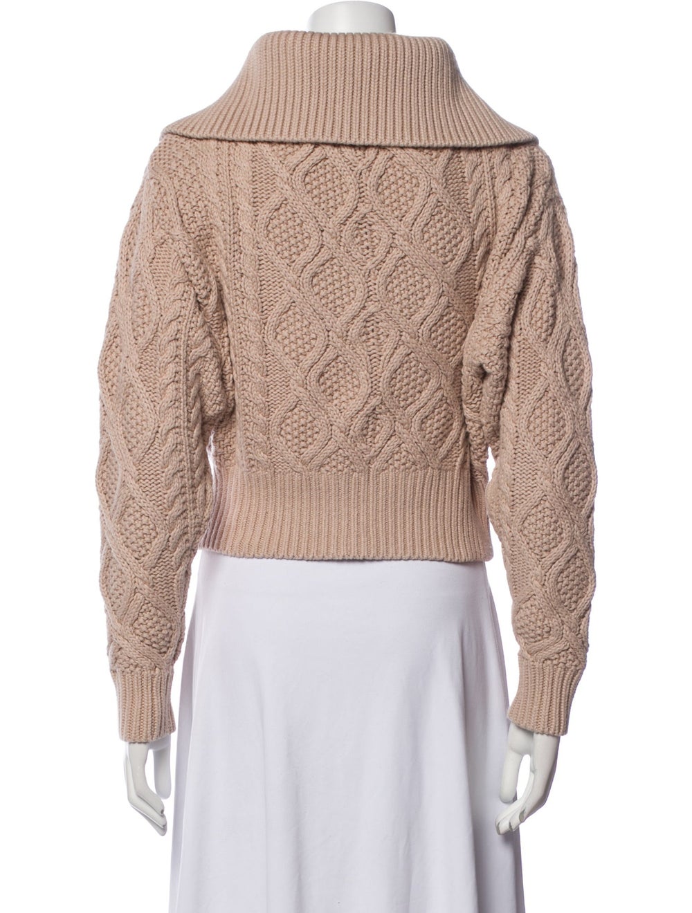 Self-Portrait Jacket Neutrals Patterned Stand Col… - image 3