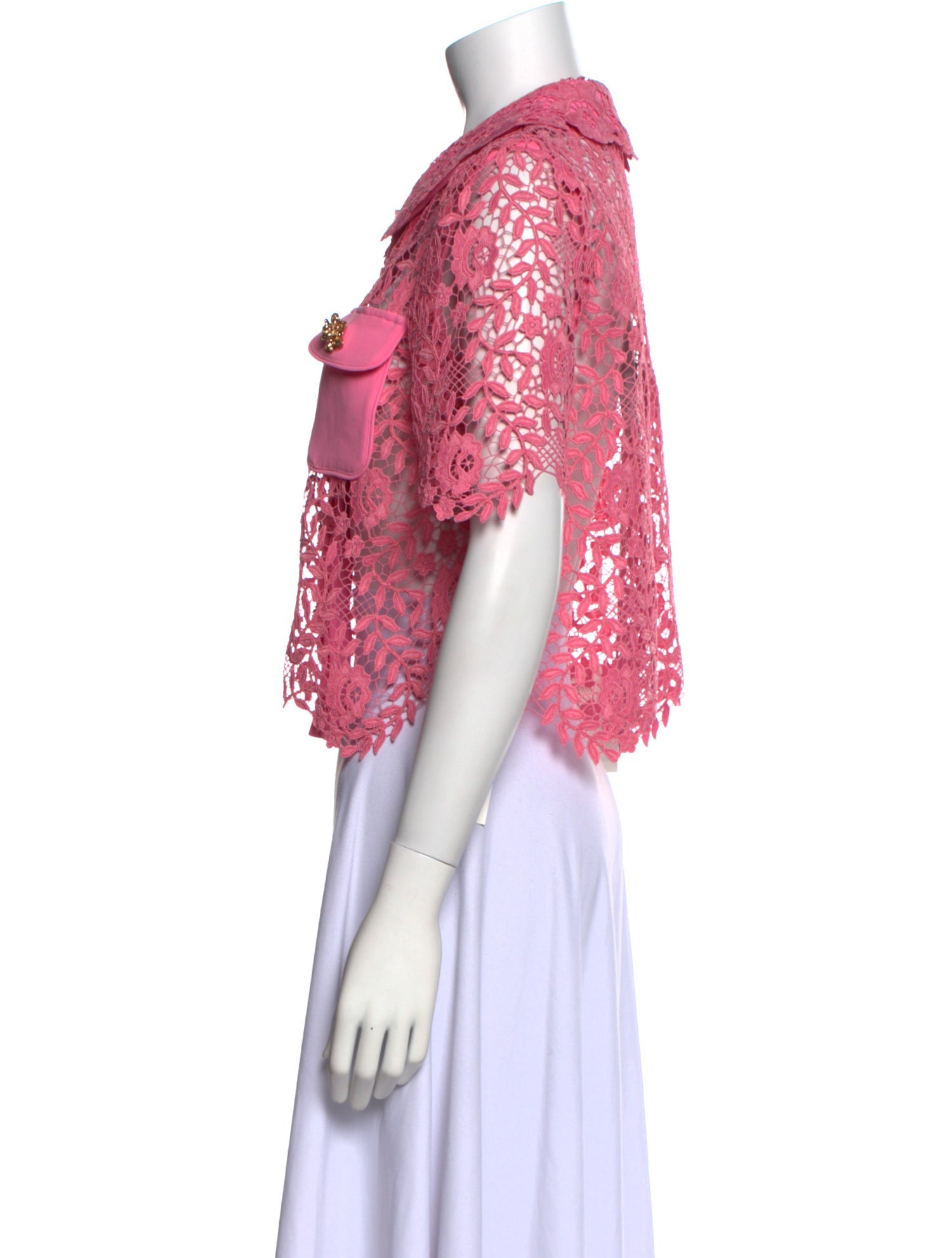 Self-Portrait Lace Lace Pattern Crop Top w/ Tags