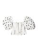 Self-Portrait Polka Dot Print Square Neckline Crop Top