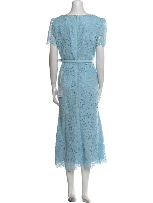 Self-Portrait Lace Pattern Long Dress