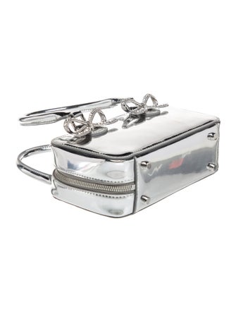 Self-Portrait Patent Leather Top Handle Bag