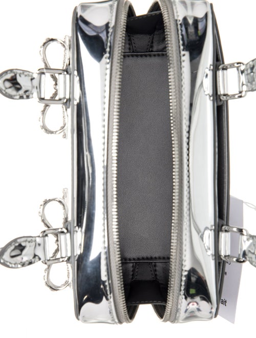 Self-Portrait Patent Leather Top Handle Bag