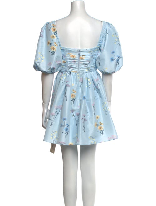 Self-Portrait Floral Print Mini Dress