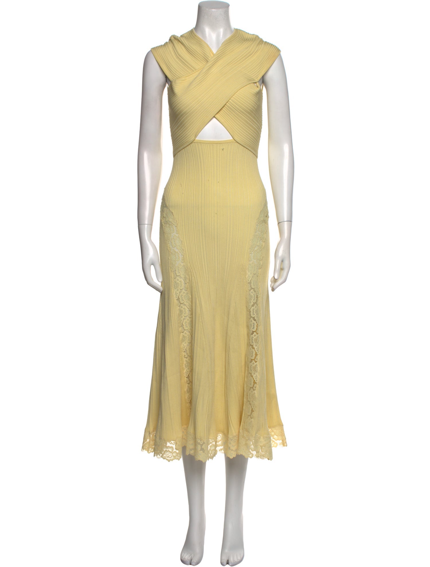 Self-Portrait V-Neck Long Dress