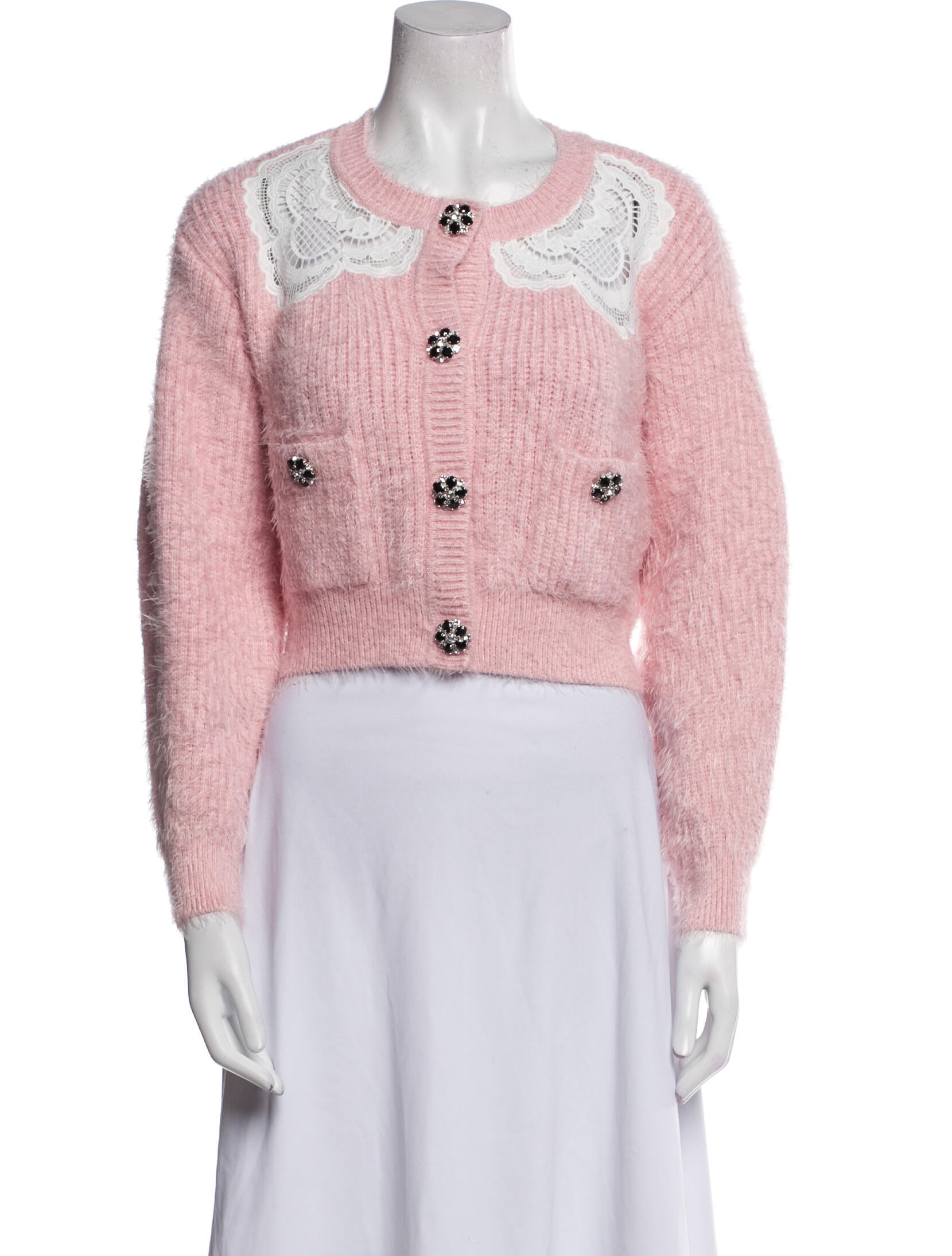 Self-Portrait Cashmere Scoop Neck Sweater