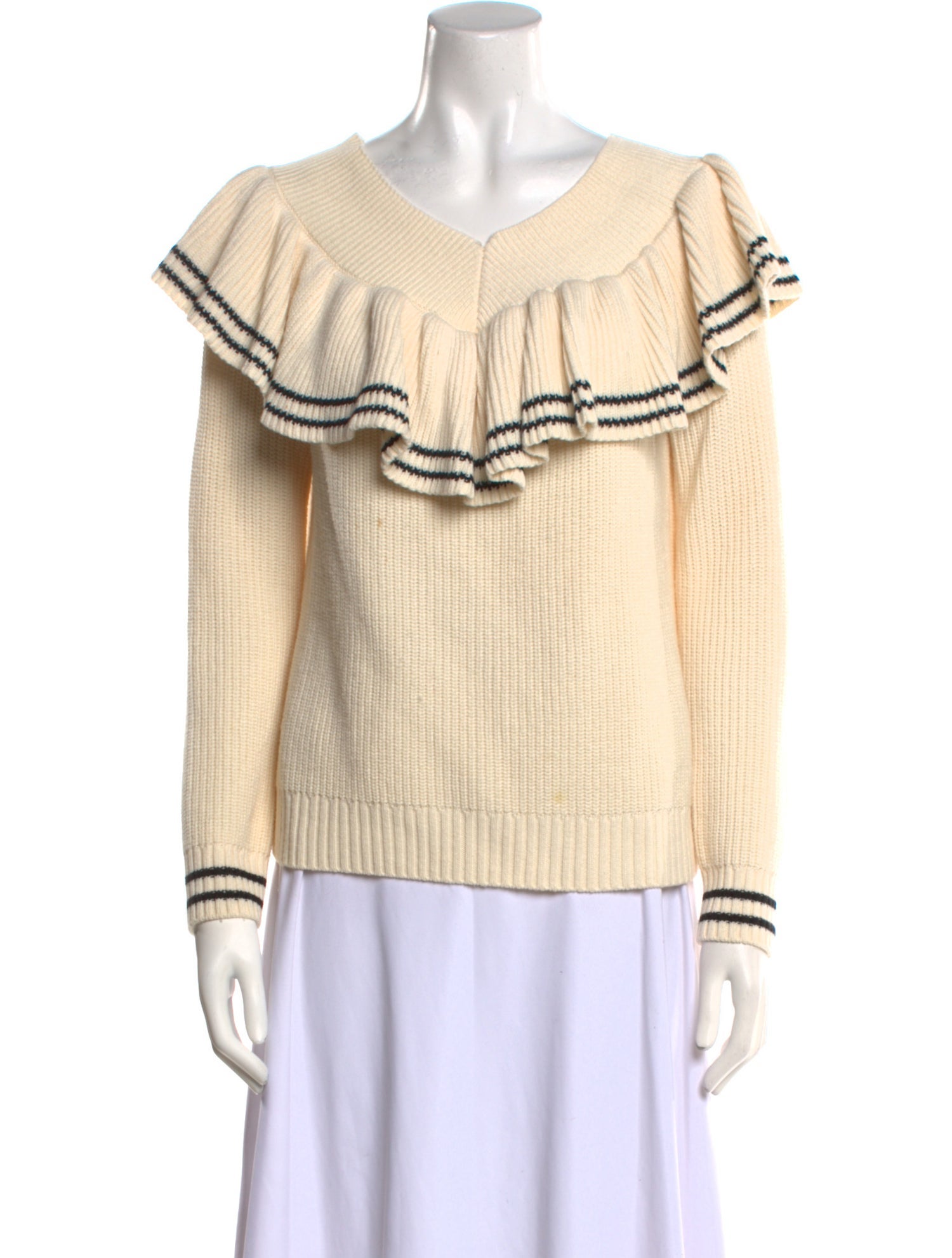 Self-Portrait Wool V-Neck Sweater