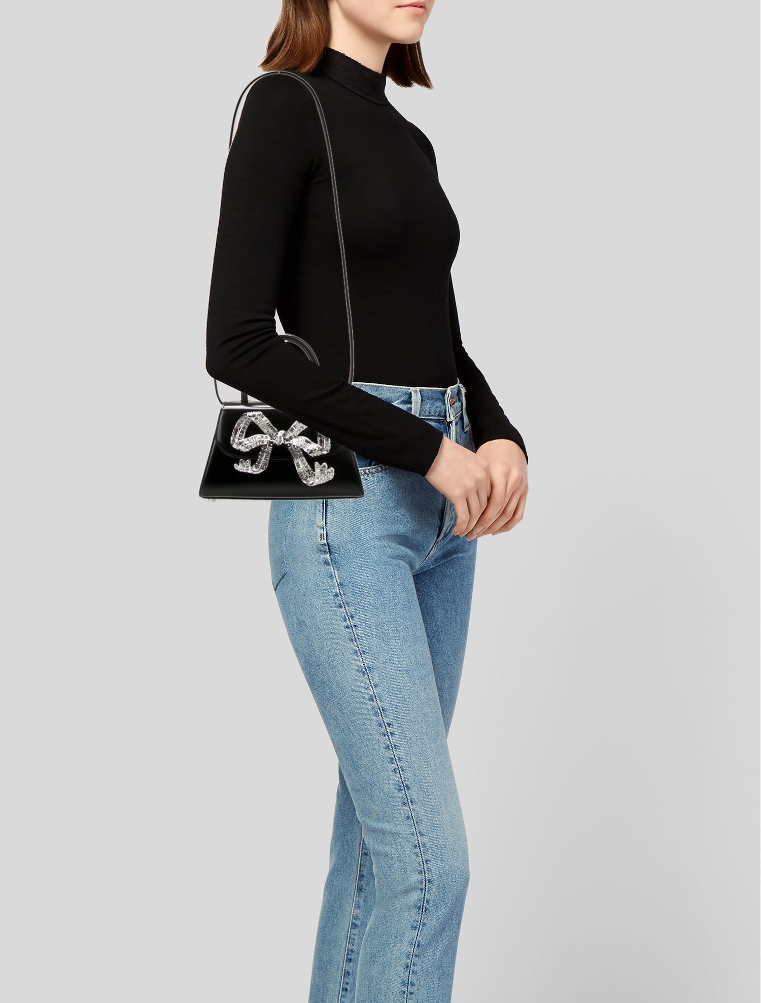 Self-Portrait Leather Shoulder Bag