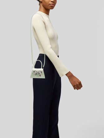 Self-Portrait Leather Evening Bag