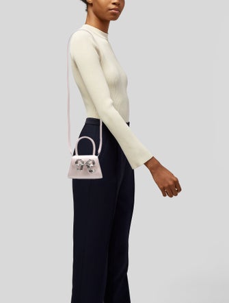 Self-Portrait Leather Evening Bag