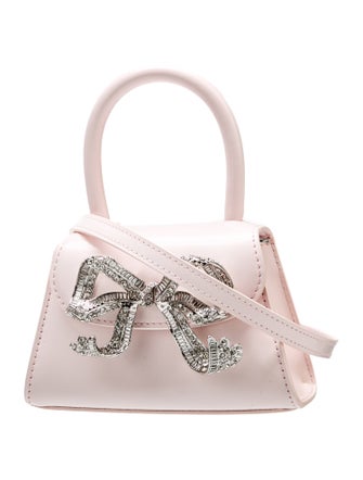 Self-Portrait Leather Evening Bag