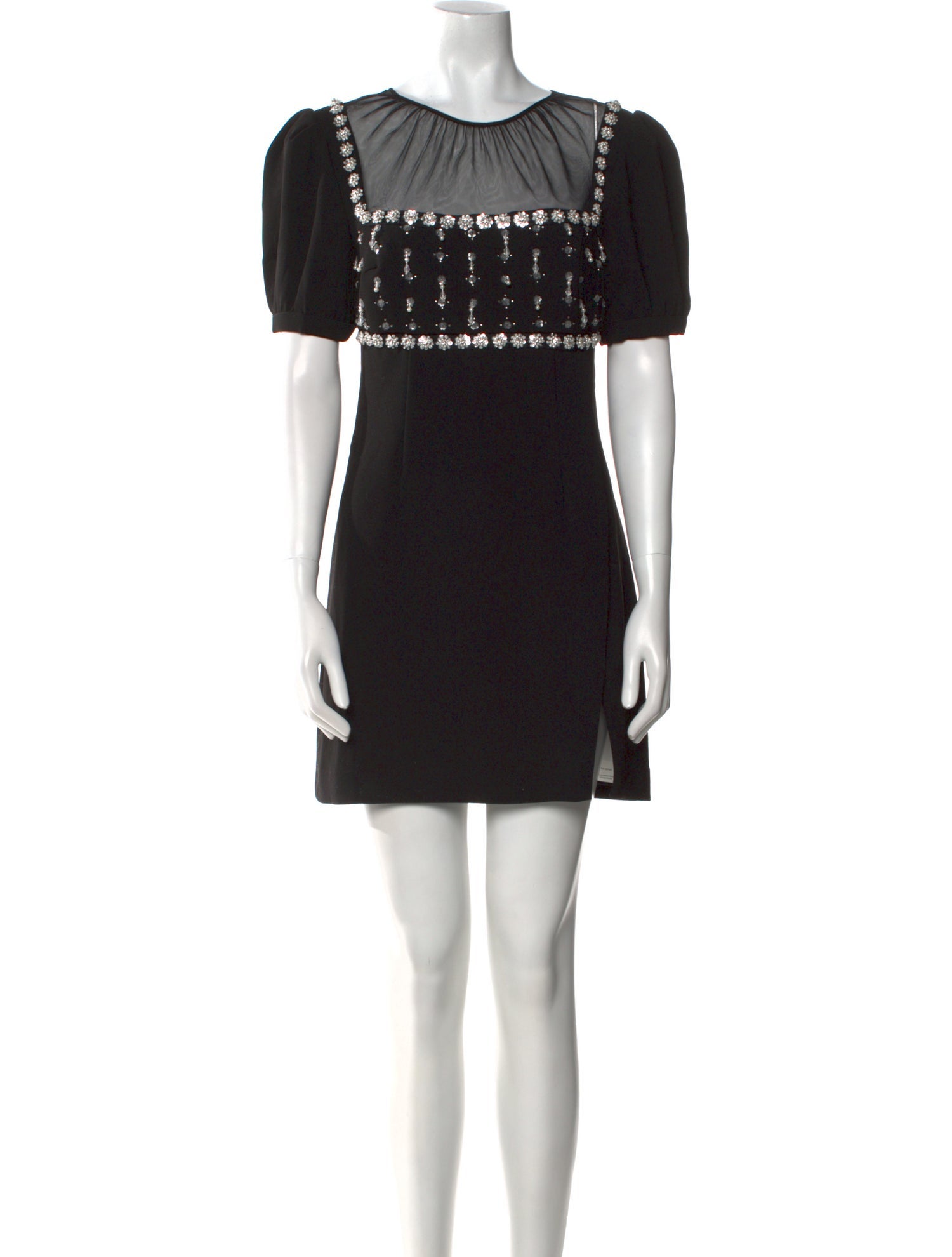 Self-Portrait Crew Neck Mini Dress