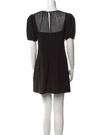 Self-Portrait Crew Neck Mini Dress