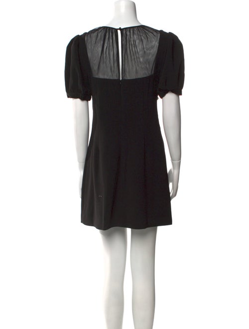 Self-Portrait Crew Neck Mini Dress