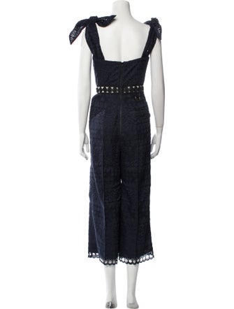 Self-Portrait Square Neckline Jumpsuit