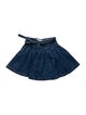 Self-Portrait Pleated Accents Mini Skirt