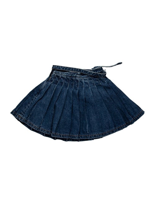 Self-Portrait Pleated Accents Mini Skirt