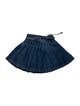 Self-Portrait Pleated Accents Mini Skirt