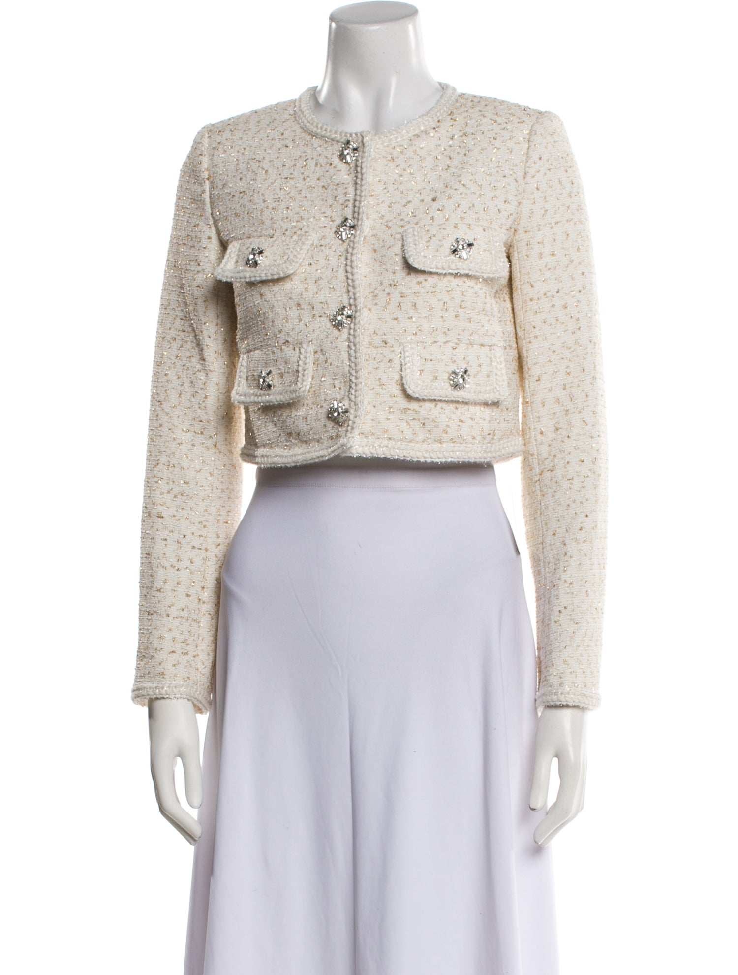 Self-Portrait Tweed Pattern Bolero