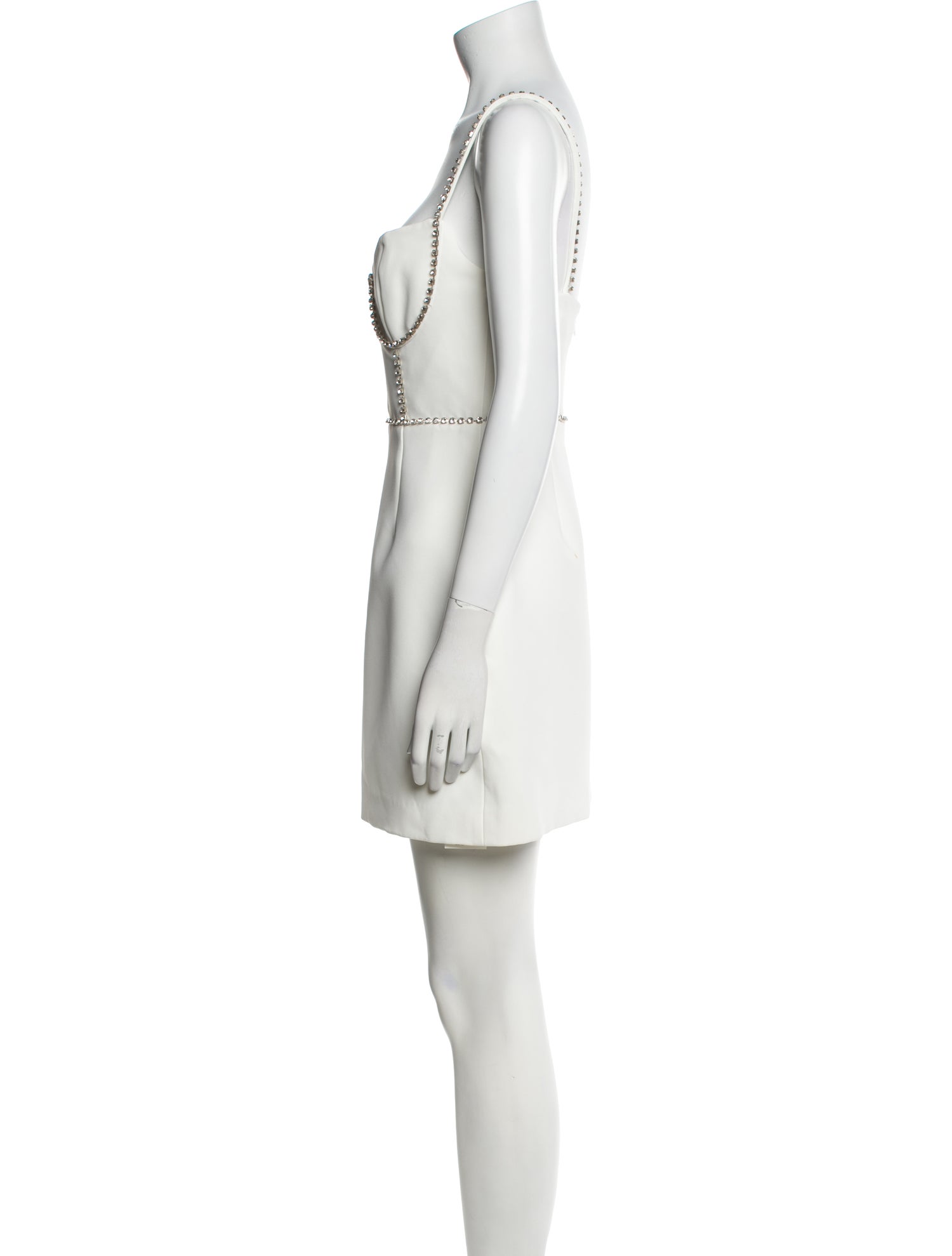 Self-Portrait Square Neckline Mini Dress