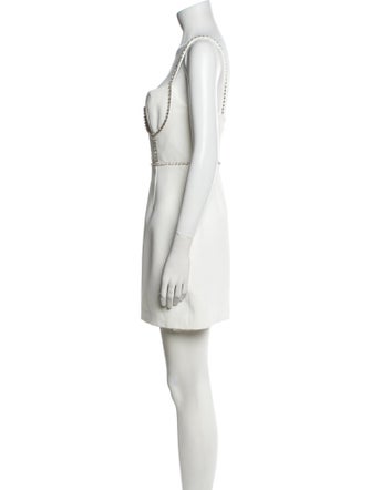 Self-Portrait Square Neckline Mini Dress