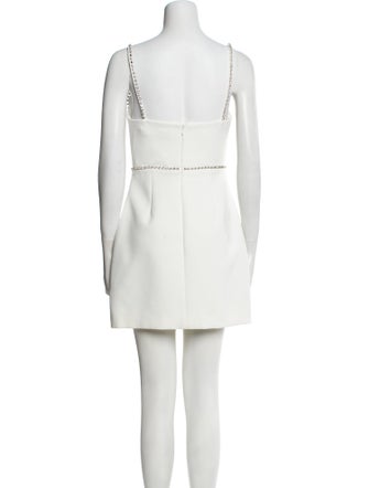 Self-Portrait Square Neckline Mini Dress