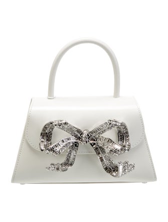 Self-Portrait Leather Top Handle Bag