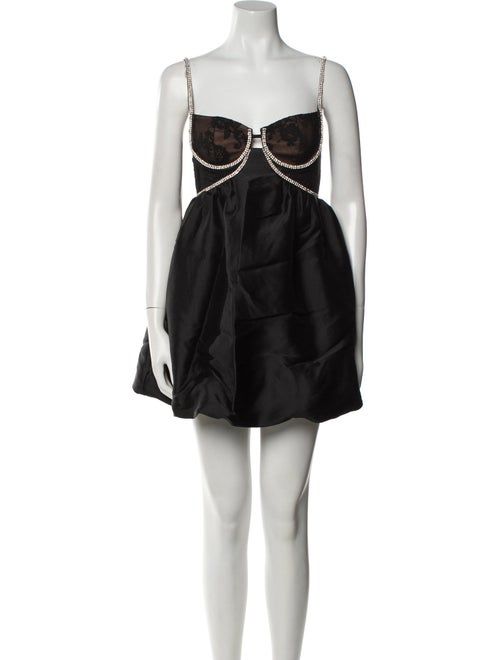 Self-Portrait Square Neckline Mini Dress