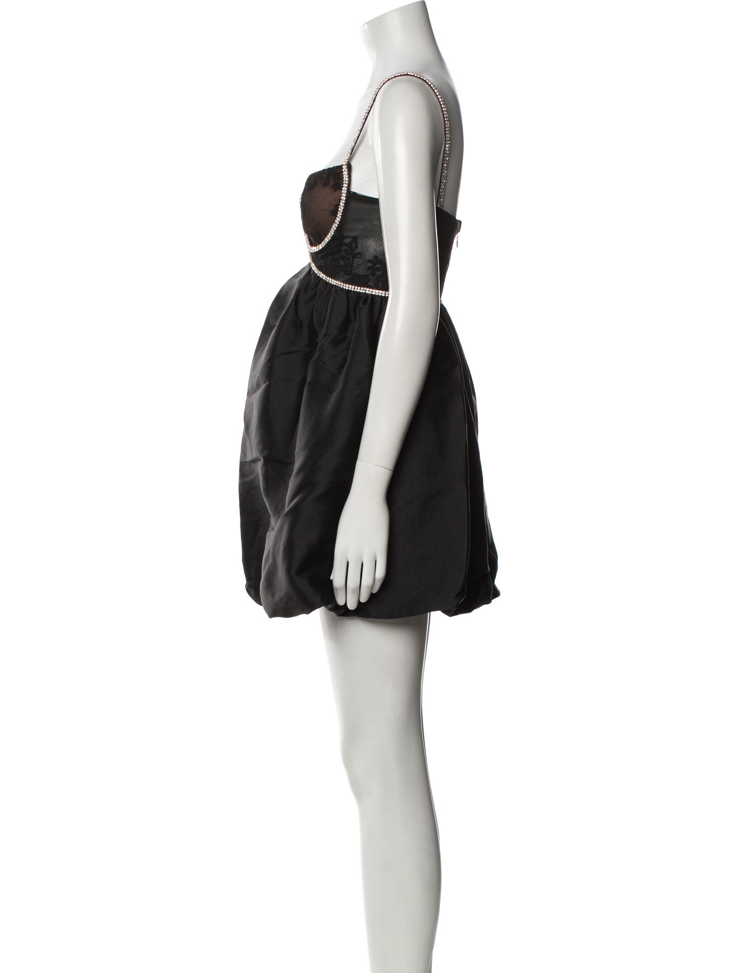 Self-Portrait Square Neckline Mini Dress