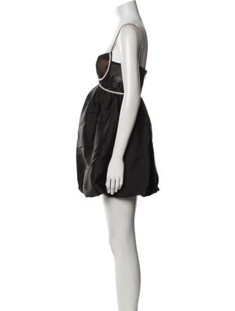 Self-Portrait Square Neckline Mini Dress