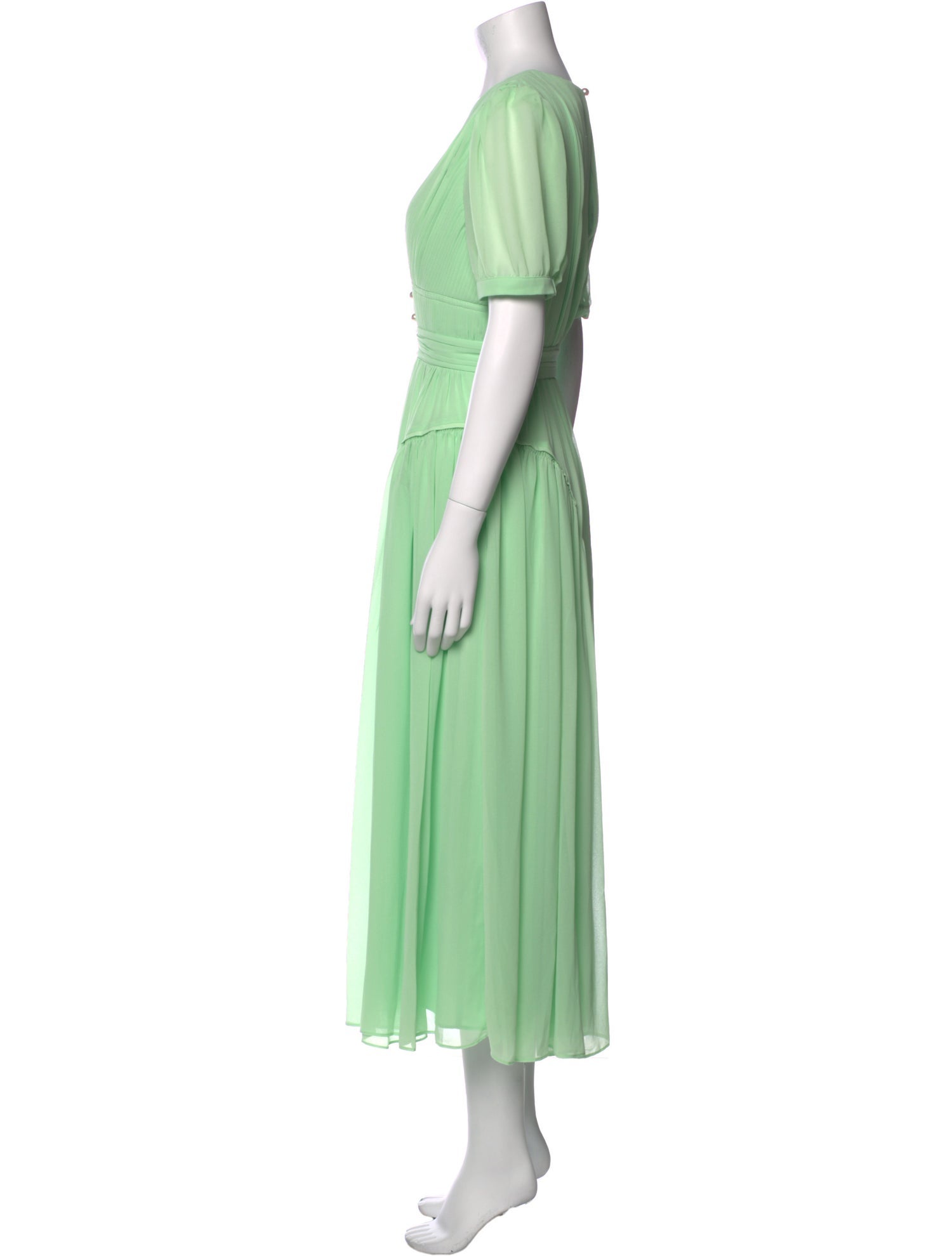 Self-Portrait V-Neck Long Dress