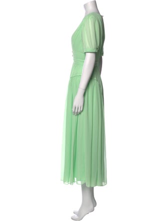 Self-Portrait V-Neck Long Dress