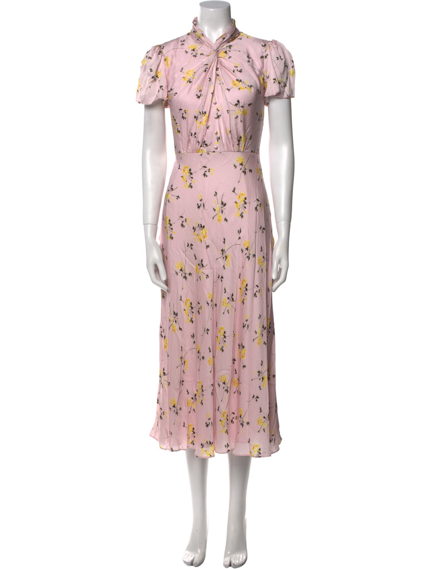 Self-Portrait Floral Print Long Dress