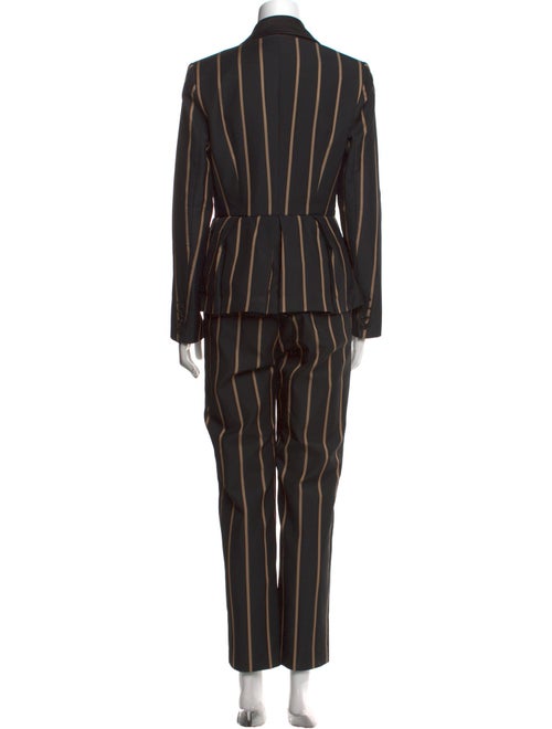 Self-Portrait Striped V-Neck Jumpsuit