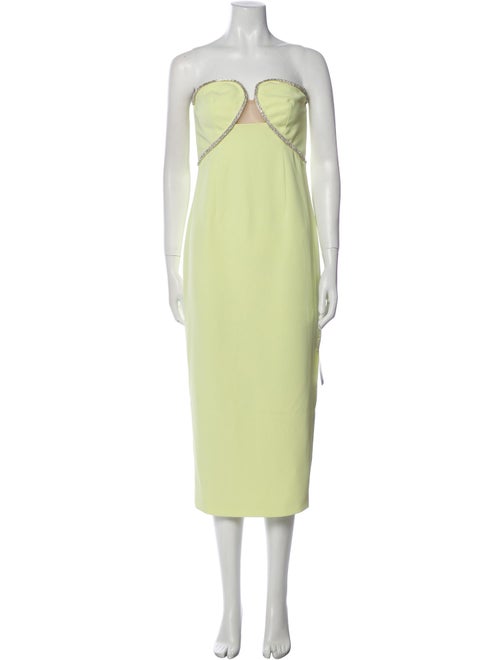 Self-Portrait Strapless Long Dress