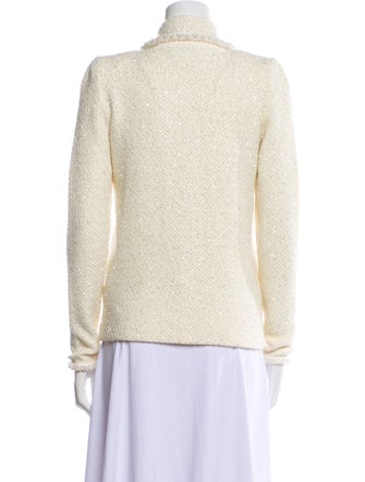 Self-Portrait Tweed Pattern Blazer