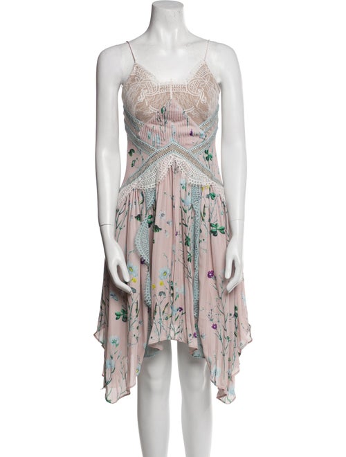 Self-Portrait Printed Mini Dress