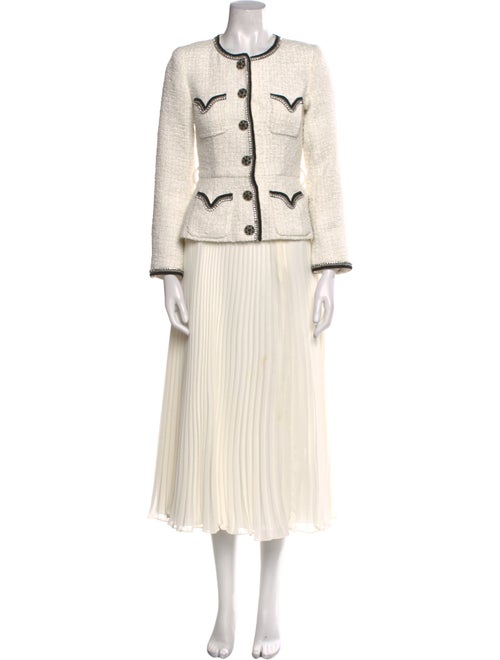 Self-Portrait Crew Neck Long Dress